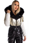 Women’s One Piece Ski Suit – Winter Snow Suit Dendy Gold