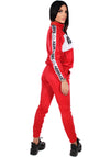 Women’s Stylish Tracksuit Red – Diamond