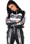 Women’s Urban Two-Piece Tracksuit Set – Diamond Black