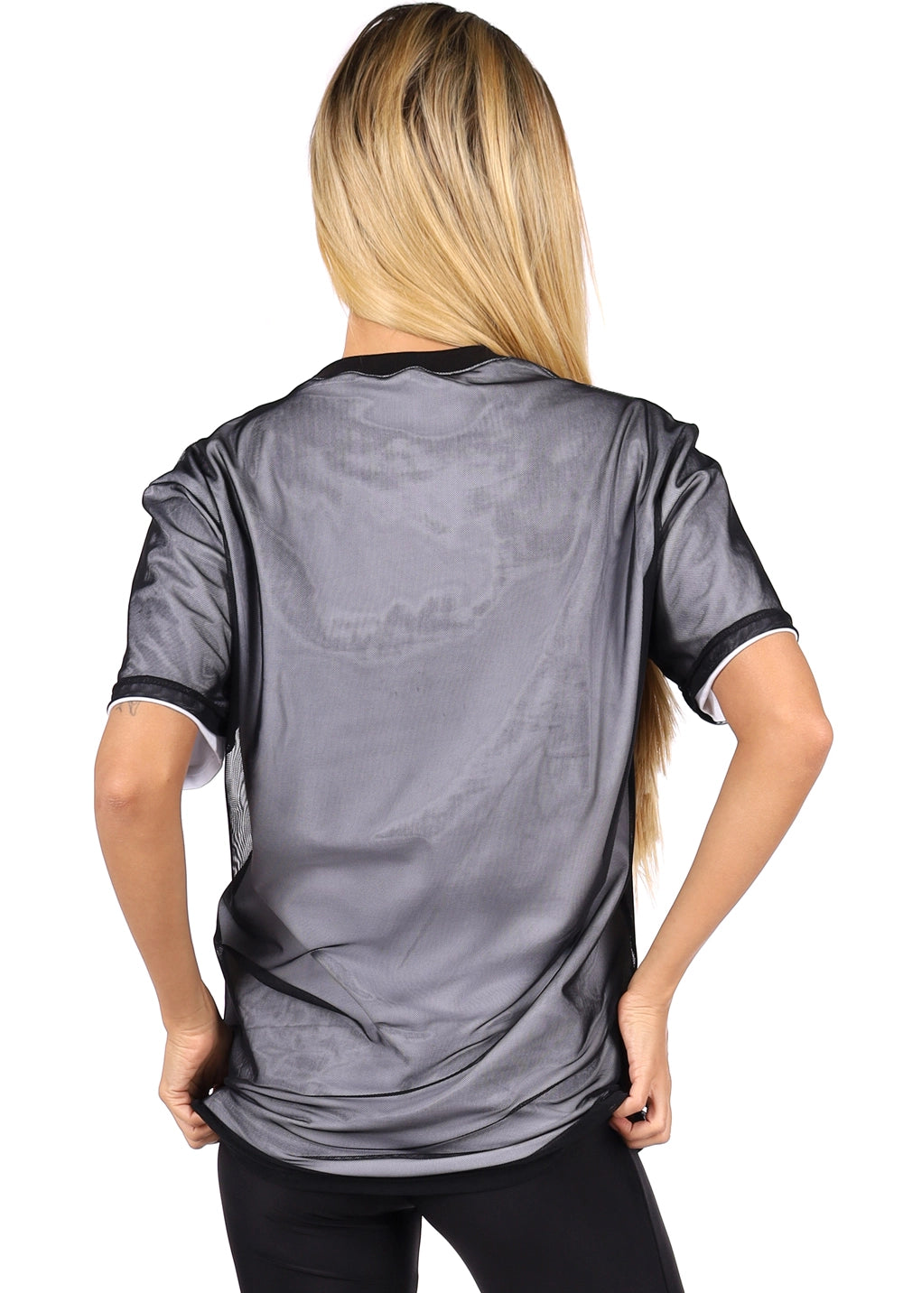 Women’s Mesh T-Shirt Don’t Be Basic White