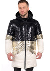Men’s Winter Jacket Dendy — Black/White/Gold
