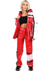 Women’s Ski Suit – One Piece Snow Suit FREYA RED