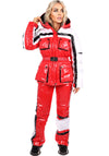 Women’s Ski Suit – One Piece Snow Suit FREYA RED