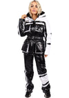 Women’s Ski Suit – One Piece Snow Suit FREYA BLACK GLOSS