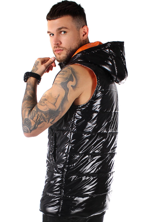 Men’s Vest Gloss Classic — Glossy Black