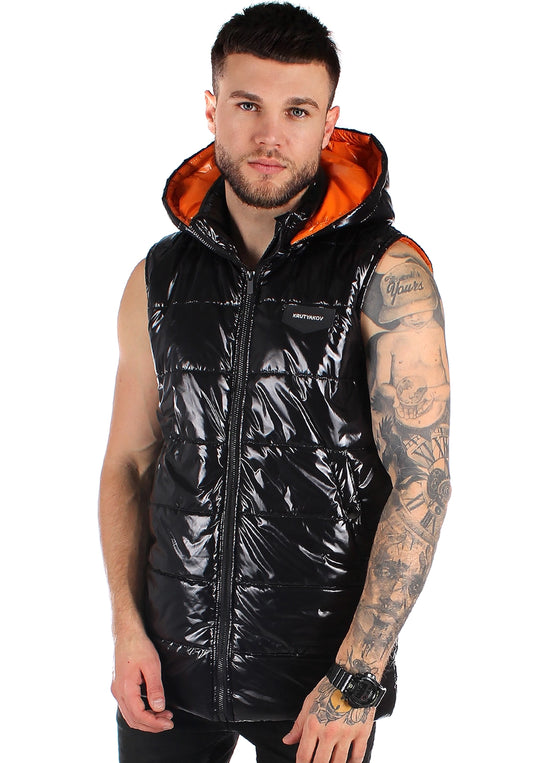 Men’s Vest Gloss Classic — Glossy Black