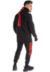 Men’s Tracksuit Hardy – Black / Red Stripe