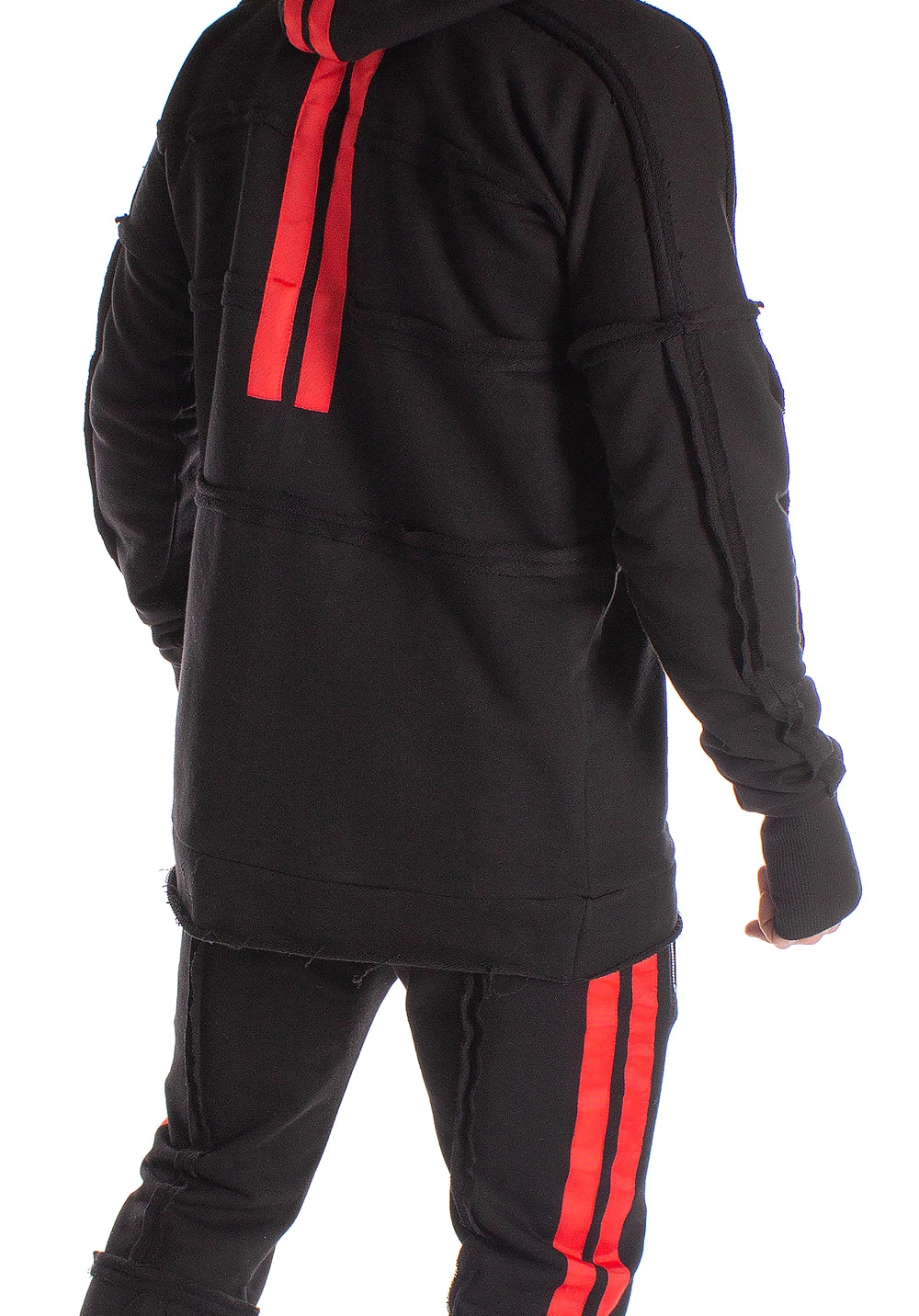 Men’s Tracksuit Hardy – Black / Red Stripe
