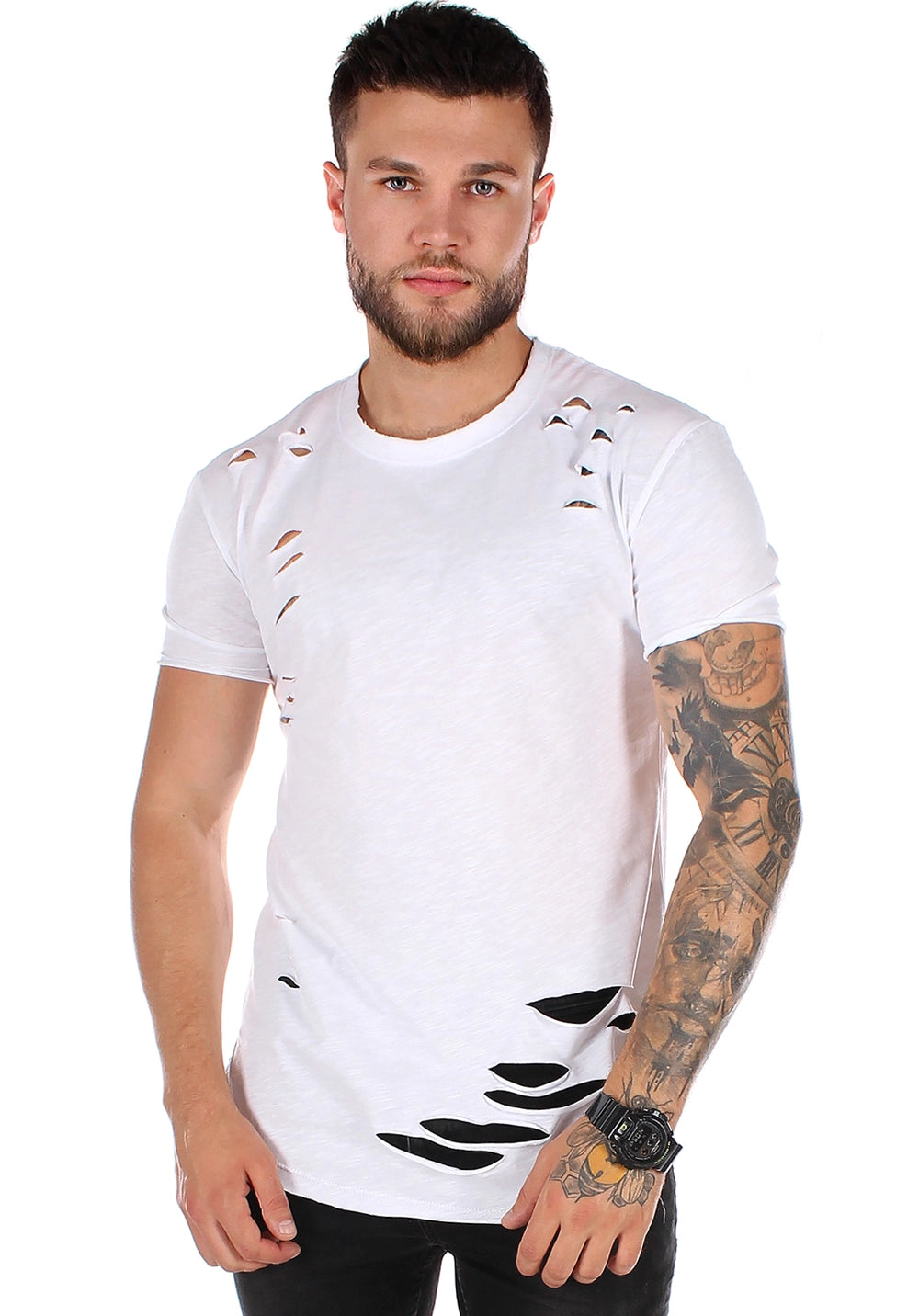 Men’s T-Shirt Holey — White