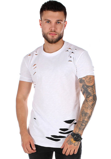 Men’s T-Shirt Holey — White