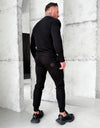 Men’s Tracksuit Destroy Leather – Black Slash Detail