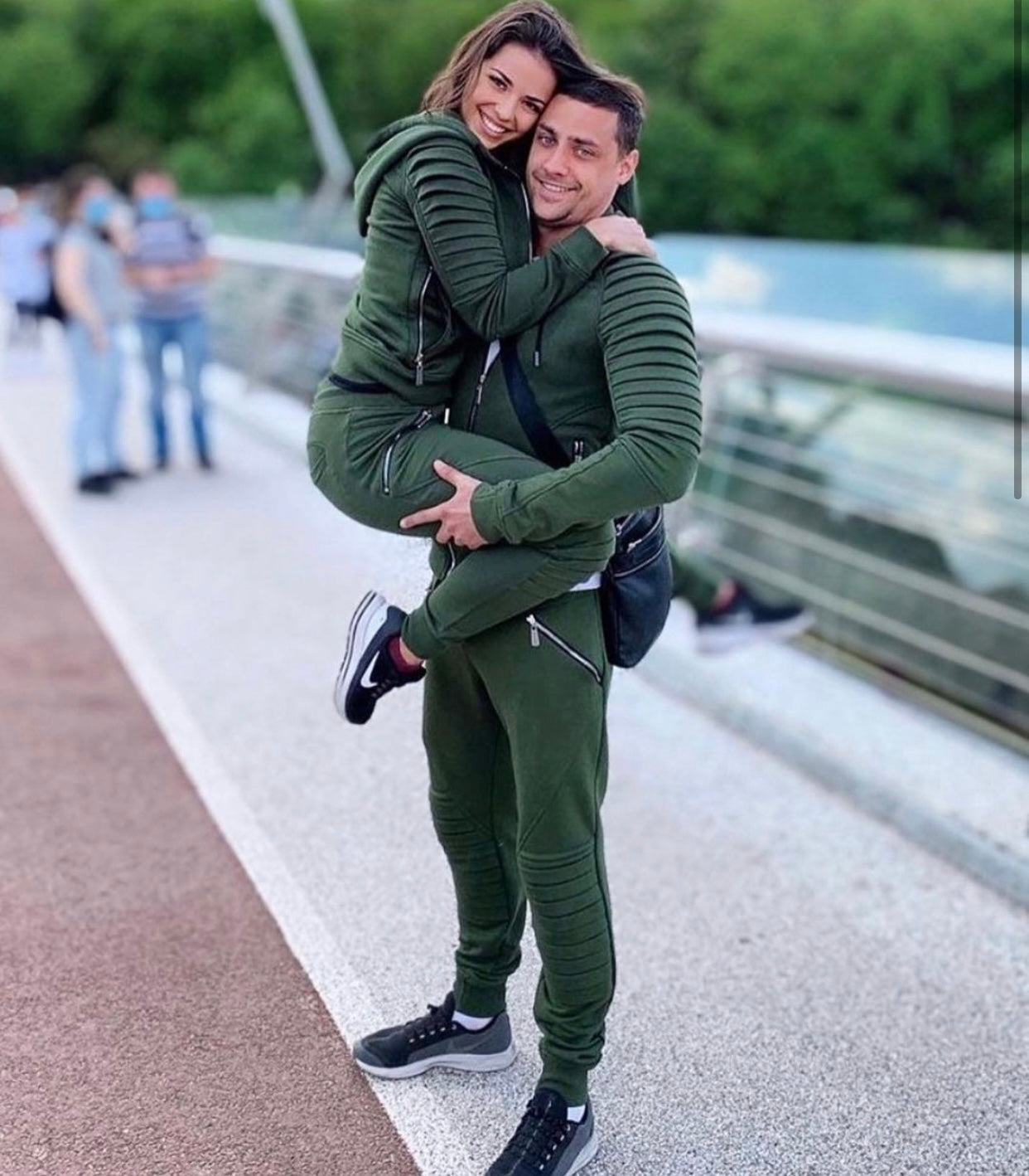 Men’s Knit Tracksuit Relief – Khaki