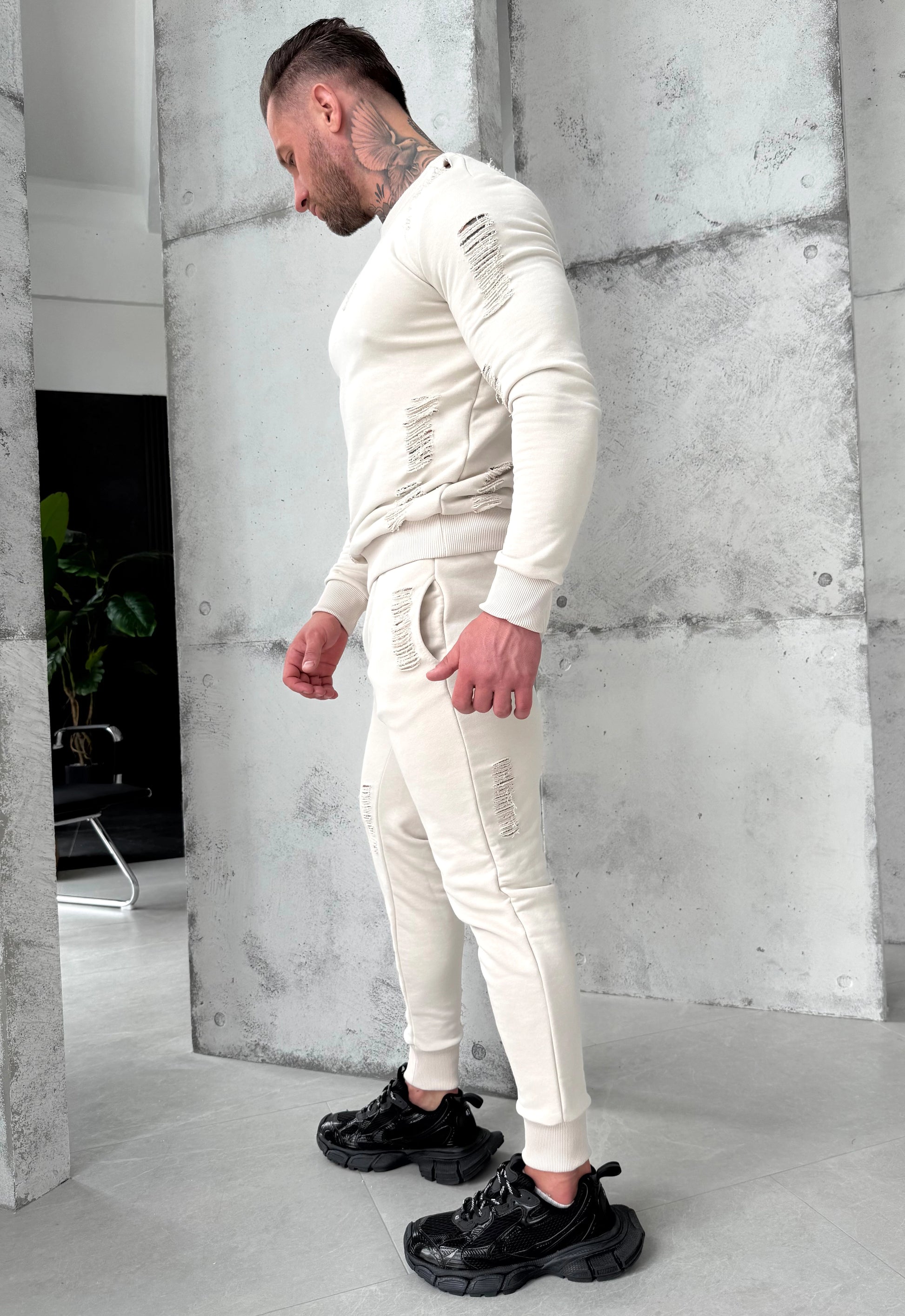Men’s Tracksuit Aged – Cream
