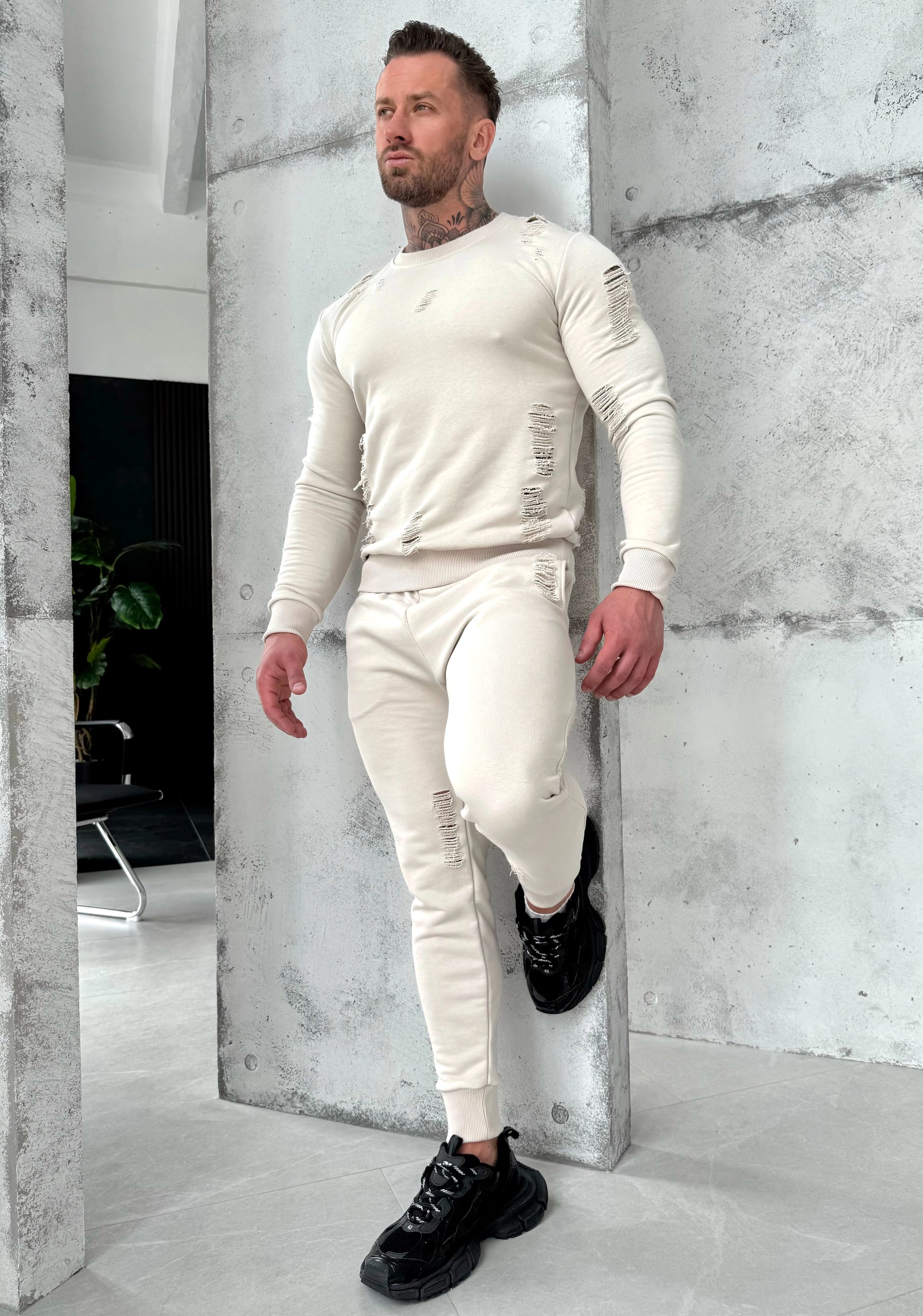 Men’s Tracksuit Aged – Cream