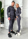 COUPLE KNIT TRACKSUITS RELIEF – GRAPHITE