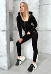Women’s Knit Relief Tracksuit Black – Relief