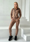 Women’s Knit Relief Tracksuit Beige – Relief
