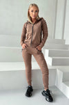 Women’s Knit Relief Tracksuit Beige – Relief