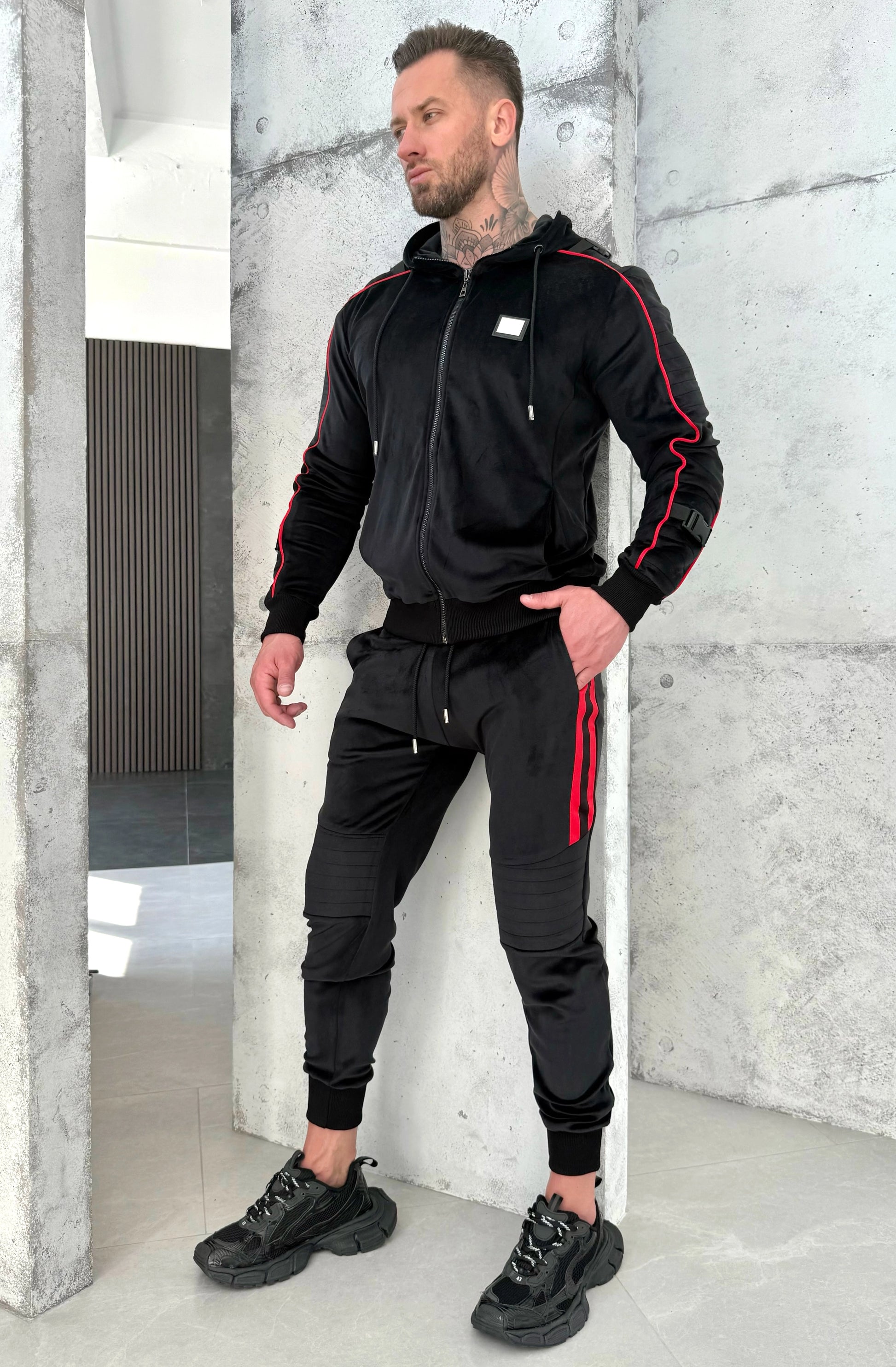 Men’s Tracksuit Tiesto – Black Velour