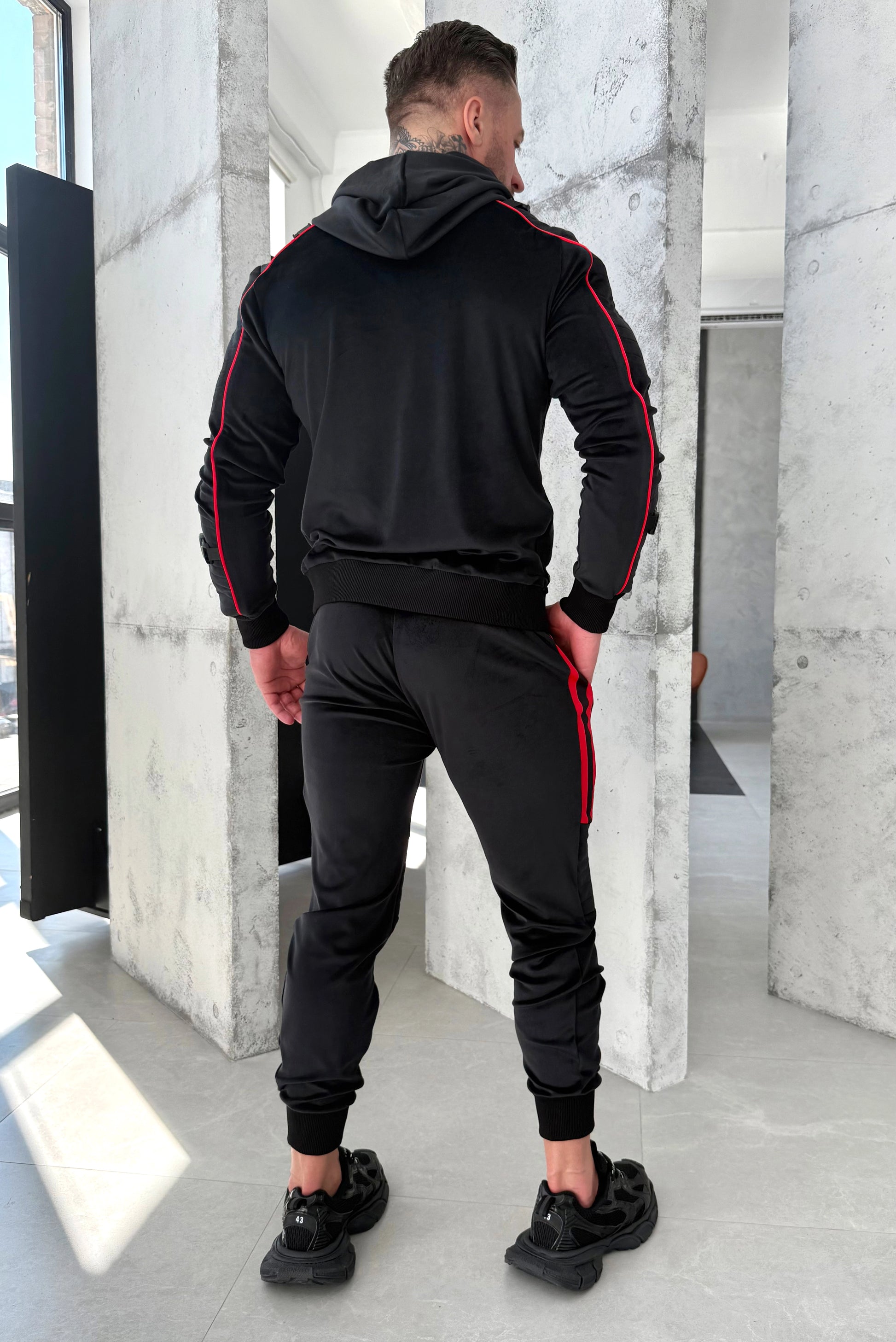 Men’s Tracksuit Tiesto – Black Velour