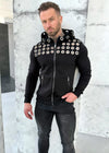 Men’s Hoodie Rings — Black Zip-Up