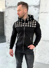 Men’s Hoodie Rings — Black Zip-Up