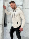 Men’s Hoodie Relief 3 — Beige