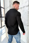 Men’s Sweatshirt Holey — Black