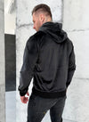 Men’s Hoodie Vela — Black Velour