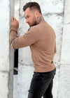 Men’s Sweatshirt Four Zippers — Beige