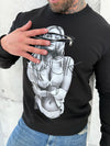 Men’s Sweatshirt Lock Up — Black