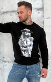 Men’s Sweatshirt Lock Up — Black
