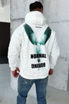 Men’s Hoodie Bird Normal — White