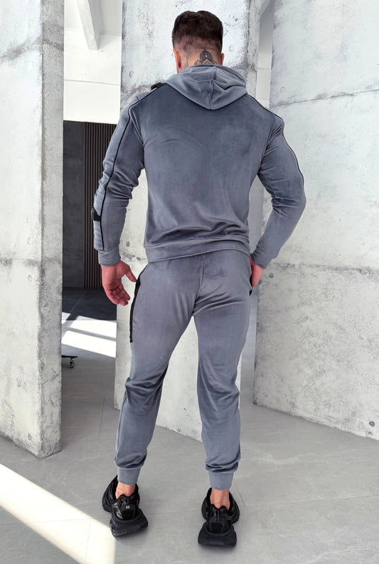 Men’s Tracksuit Tiesto – Grey Velour