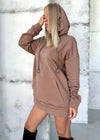 Women’s Hoodie Ringo — Brown Chain Drawstrings