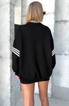 WOMEN’S OVERSIZE SWEATSHIRT PARADISE — BLACK