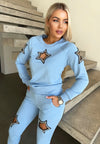 Women’s Beaded Tracksuit – Stars Blue