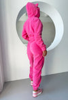 Women’s Fleece Jumpsuit Flow Pink