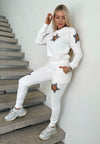 Women’s Beaded Tracksuit – Stars White