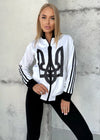 WOMEN’S OLYMPIAN SWEATSHIRT — UKR EMBLEM WHITE