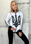 WOMEN’S OLYMPIAN SWEATSHIRT — UKR EMBLEM WHITE
