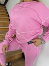 Women’s Reverse Seam Tracksuit – Inva Pink