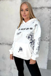 Women’s Hoodie Patterns LMGO — White Print