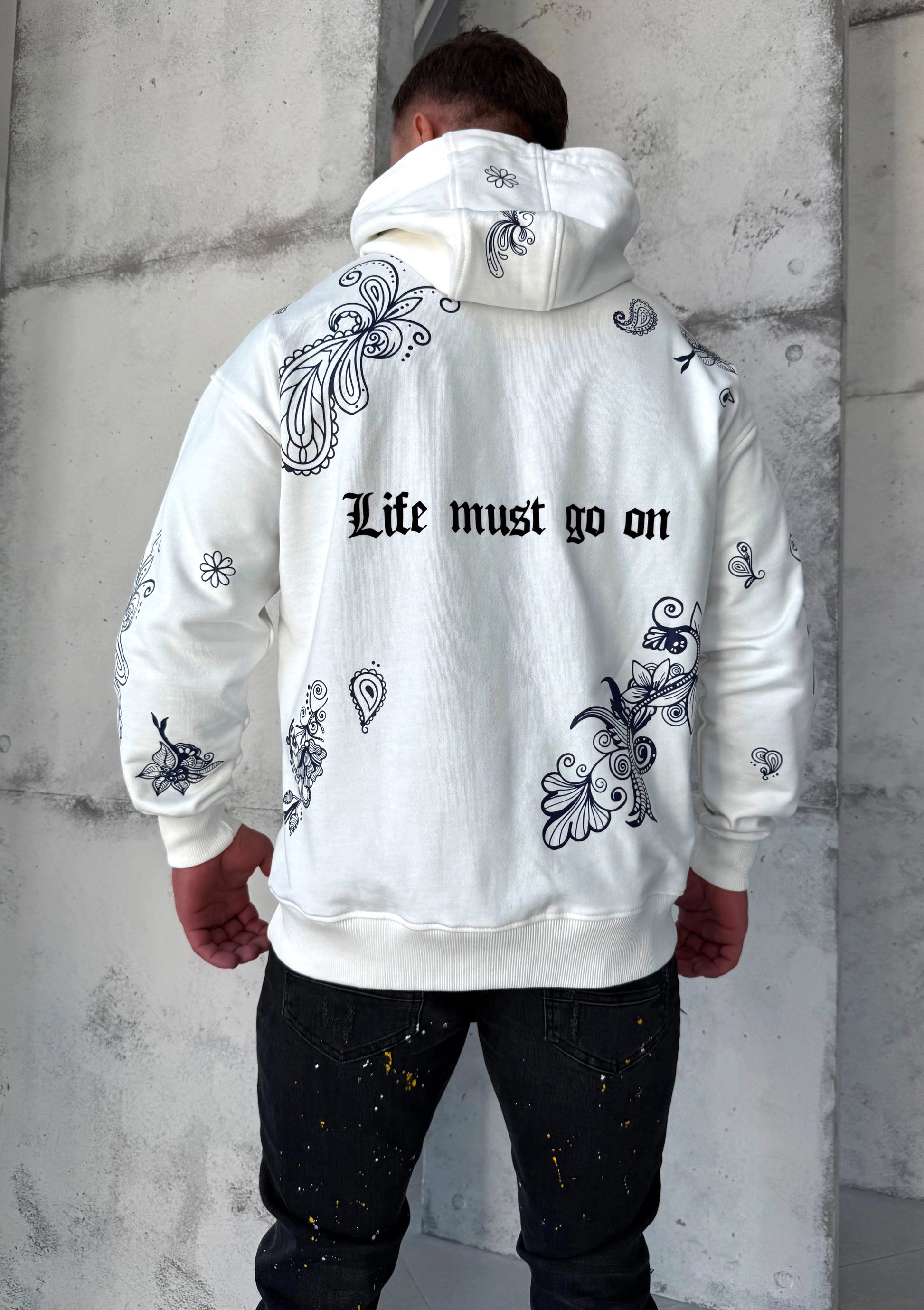Men’s Hoodie Patterns LMGO — White