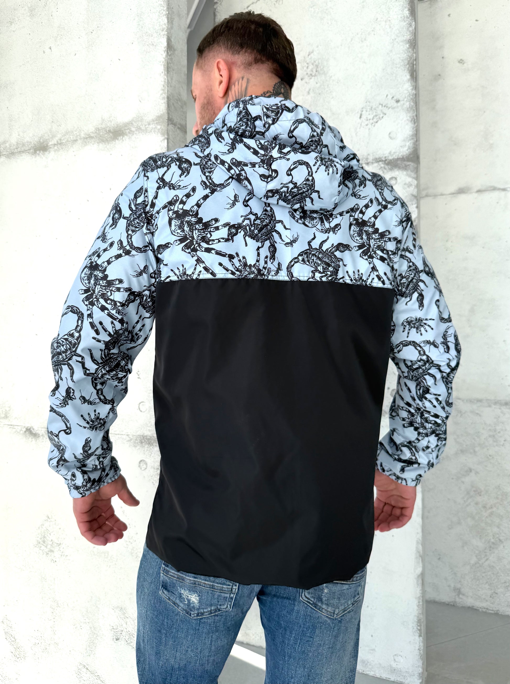 Men’s Windbreaker Scorpions — Grey/Black