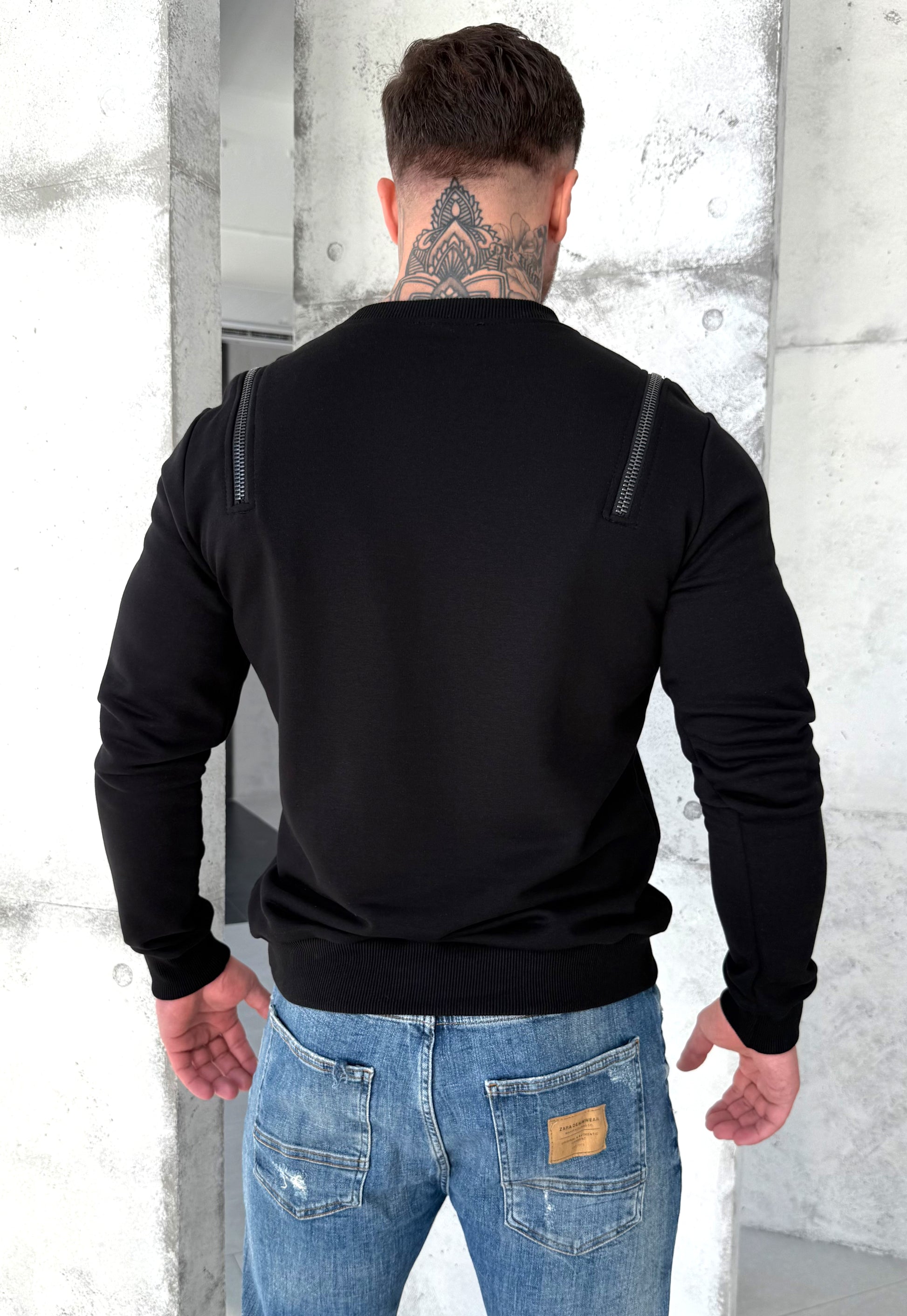 Men’s Sweatshirt Jet — Black