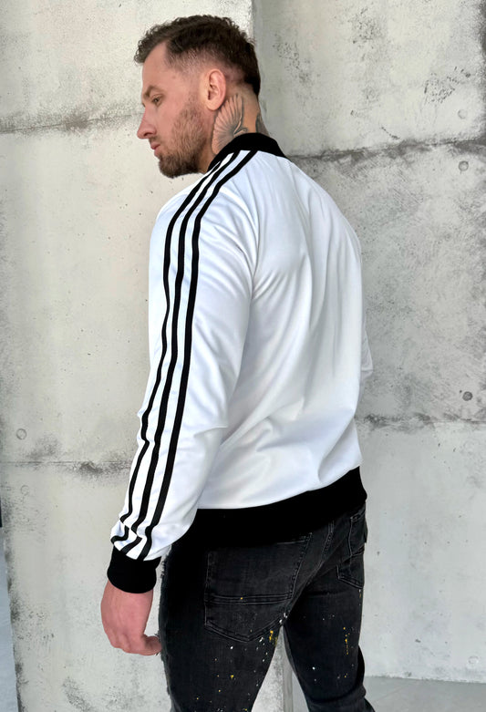 Men’s Olympian Sweatshirt — White Ukraine Emblem