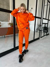 Women’s Reverse Seam Tracksuit – Inva Orange