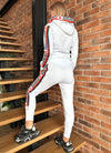 Women’s Cotton Zip-Detail Tracksuit – Istra White