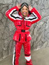 Women’s Ski Suit – One Piece Snow Suit FREYA RED
